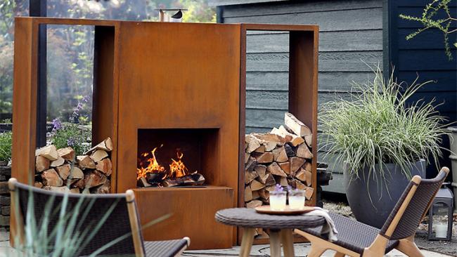 2022 New Style Outdoor Fireplace GN-FP-510 Corten Steel Wood Burning Fire Pit