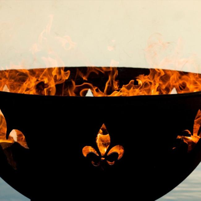 Corten Steel Outdoor Fire Pit Patio Outdoor Fire Pit Garden Fire Bowl Rusty Fire Pit