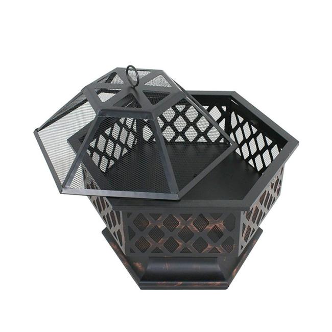 Steel Fire Pit Outdoor Garden Decoration Portable Outdoor Wood Burning Fire Pit