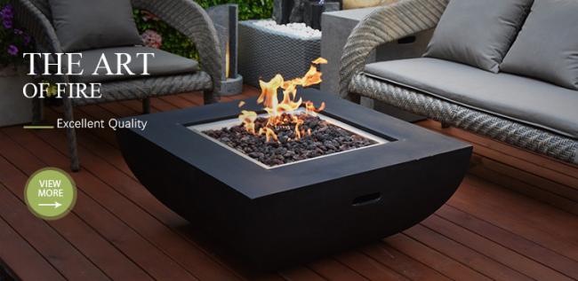 Backyard Garden Bonfire New Design Firepit Glass Fireplace Corten Steel Gas Fire Pit