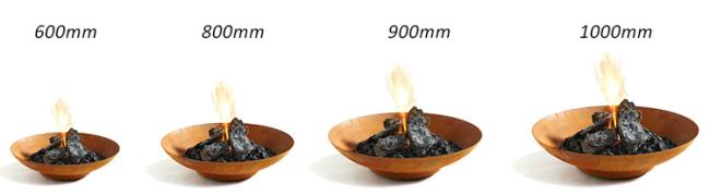 Brazier Backyard Patio Firepit Wood Burning Garden Bowl Corten Steel Outdoor Fire Pit