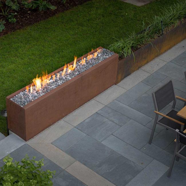 Steel Fire Pit Outdoor Home Garden Decoration Rusty Corten Steel Fire Pit
