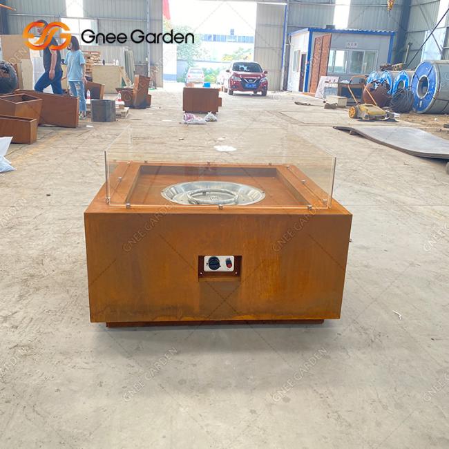 Table Top Steel Fire Pits Outdoor Patio Heater Corten Steel Firepit