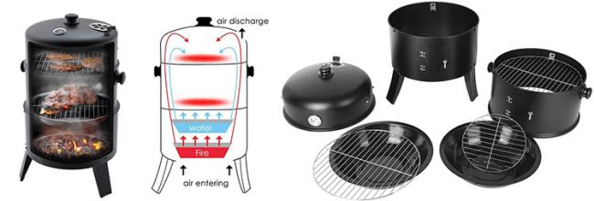 Camping Brazier Bonfire Fire Bowl Basket BBQ Grill Portable Outdoor Firepit Steel Fire Pit