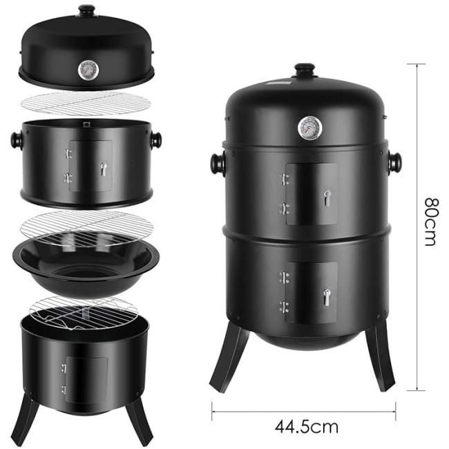 Customizable High Quality Backyard Charcoal Fueled Weathering Steel Outdoor Grill