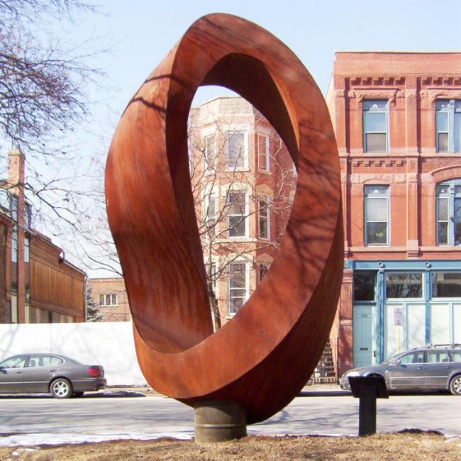 Modern Large Decoration Corten Steel Rusted Metal Yard Art Sculpture