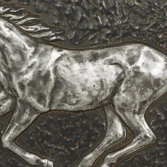 Wholesale Interior Handcraft Horse Wall Decor Embossed Panels Metal Wall Art
