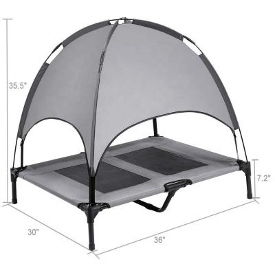 China Cooling 80kg Large Dog Tent Bed SGS Folding Camping Dog Bed for sale