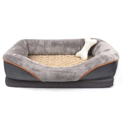 China 35D SGS Silentnight Orthopedic Dog Bed Couch With Zipper for sale