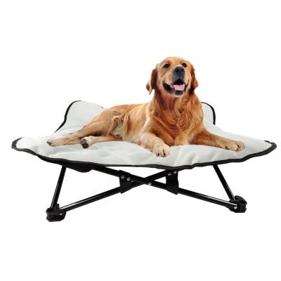 China 600D Portable Elevated Dog Bed Waterproof 20cm Indoor Raised for sale
