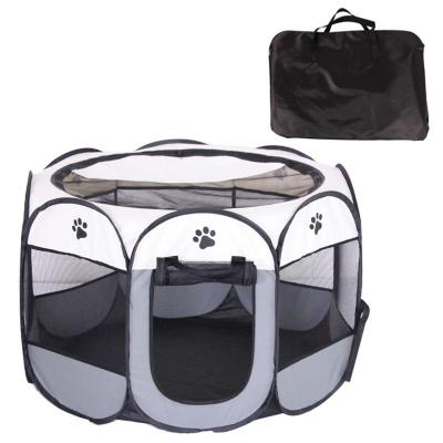 China Oxford Fabric 48cm Dog Playpen Fence 58cm Fold Up Dog Playpen for sale