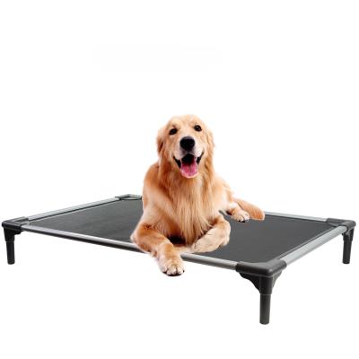 China 100cm Steel Framed Elevated Dog Bed 16cm Outdoor Cooling for sale