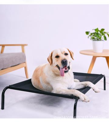 China SGS 80cm Foldable Raised Dog Bed Cot Breathable 600D PVC for sale