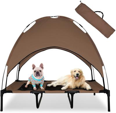 China Outdoor Camping with A Mobile Canopy Cover and Carrying Bag Dog Cot Pet Bed for sale