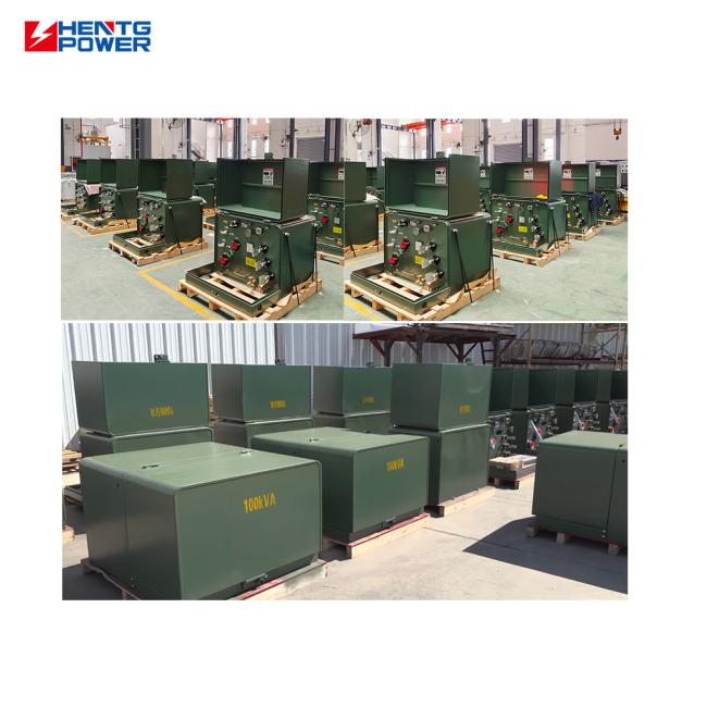 Installation example of pad mounted transformer
