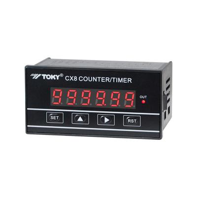 China CX multifuction Digital Count Meter Timing Pausing Function NPN Or Relay Output for sale