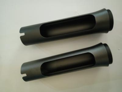 China Aluminum 6063 6061 Extrusion CNC Machining Process Precision Turned Parts Anodizing Black For Flash Light for sale
