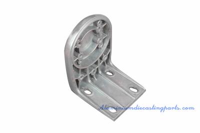 China Silver Powder Coated Aluminium Die Casting Process Services For Curtain Spiale Bracket for sale