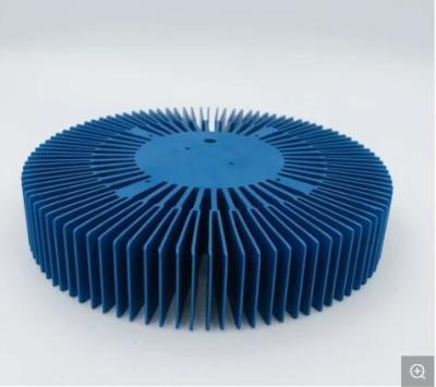 China Customized Hot Sell Blue Anodizing Industrial Aluminium Heatsink Sunflower Profile Heatsink for sale
