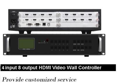 中国 4 HDMIのビデオ壁のコントローラー4x4からの8で、2x4 Hdmiのビデオ壁プロセッサ 販売のため
