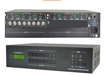 China Video Matrix Switcher for 4/4 Inputs and Outputs Up To 4Kx2k 60Hz for sale