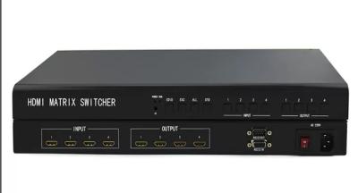 China Output 18Gbps 4 X 4 HDMI Matrix Switcher With Up To 4Kx2k 60Hz Output Resolution for sale