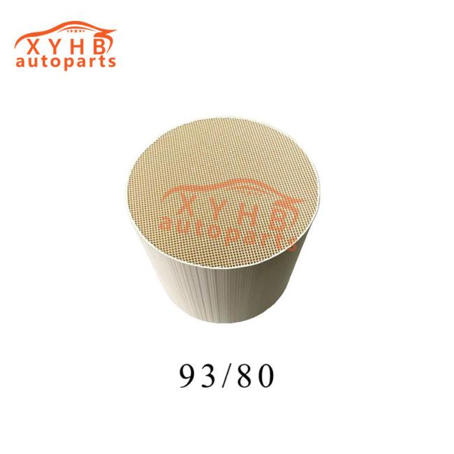 Ceramic Carrier Three-Way Catalyst High-Quality Euro 1-5 Model: 93*80