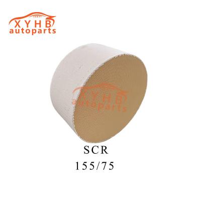 China Ceramic Carrier Round SCR High Quality Three Way Catalytic Filter Element Euro 1-5 Model 155 X 75 for sale