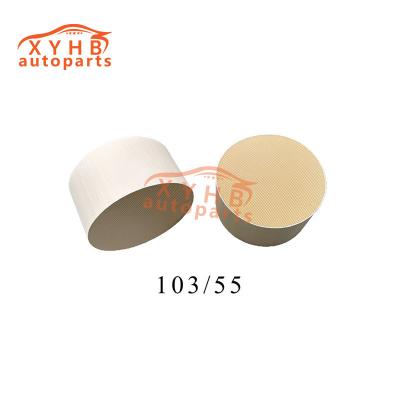 China Ceramic Carrier Automobile Exhaust System Filter Element Euro 1-5 Model 103 X 55 for sale