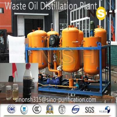 China 380V 3P Recycled Waste Oil Vacuum Distillation Machine for sale