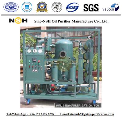 Chine Unité 3000L de régénération de machine de filtration d'huile de transformateur de fer/étape double de H à vendre