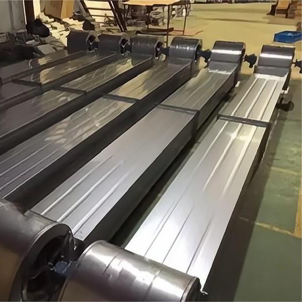 Close-up view of centrifugal air curtain components and construction
