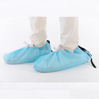 China ESD Shoes Cover With Anti Static Conductive Strip, Disposable Nonwoven Cleanroom Shoes Cover for sale
