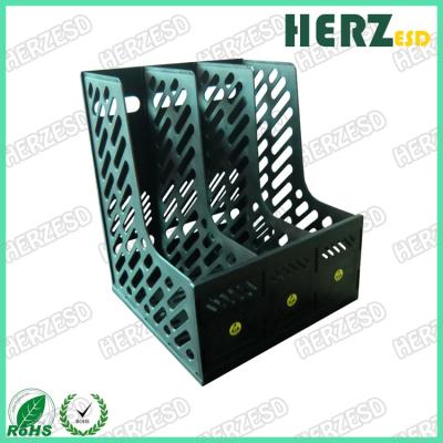 China Vertical 3 Columns ESD Document Holder , ESD File Holder A4 Size Material Conductive Pp for sale