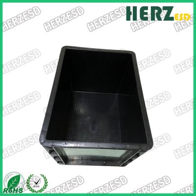 China ESD Crate ESD Storage Box / Crate Bin Dust Proof Size 400 * 300 * 280mm for sale
