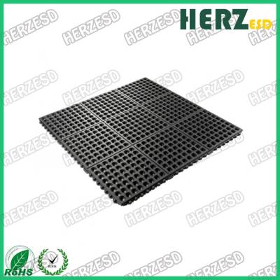 China Durable Splicable ESD Rubber Mat / Anti Static Floor Mat Patented Ventilated Design for sale