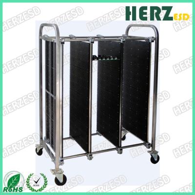 China Antistatic ESD PCB Plates Storage Magazine Rack Cart Trolley Movable for sale