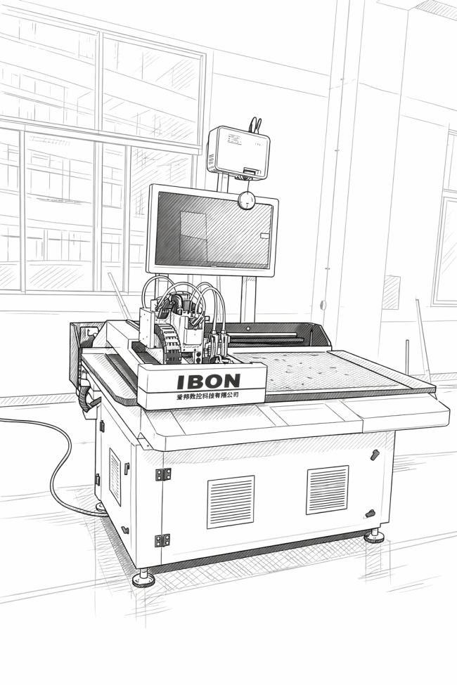 IB0609 High-Production Knife Cutting System in operation