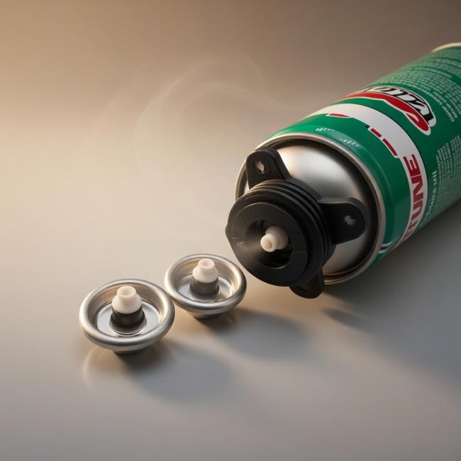 One-Inch Aerosol Male PU Foam Valve with Short Stem - Product View 1