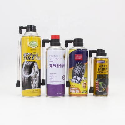 China Anti Puncture Aerosol Spray Cap Tyre Sealat Inflator For Fixing Punctures for sale