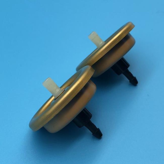 Professional hair mousse valve system in use