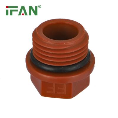 China IFAN Wholesale Price Brass Thread Fittings Plumbing Material Male Plug Plastic PPH Pipe Fittings à venda