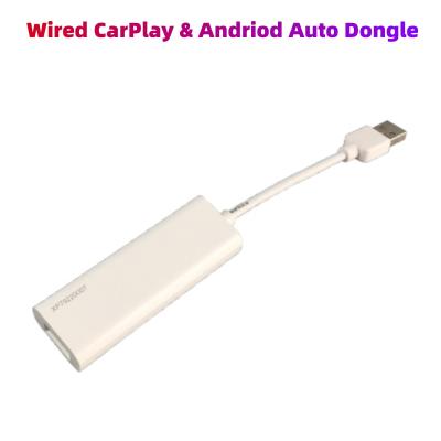 China USB con cable CarPlay Dongle con cable Android Auto Mirrorlink Car Multimedia Player Conexión automática en venta