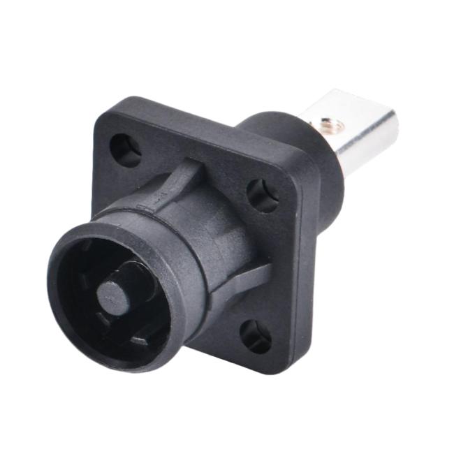 right-angle plug for ESS, busbar mount power socket