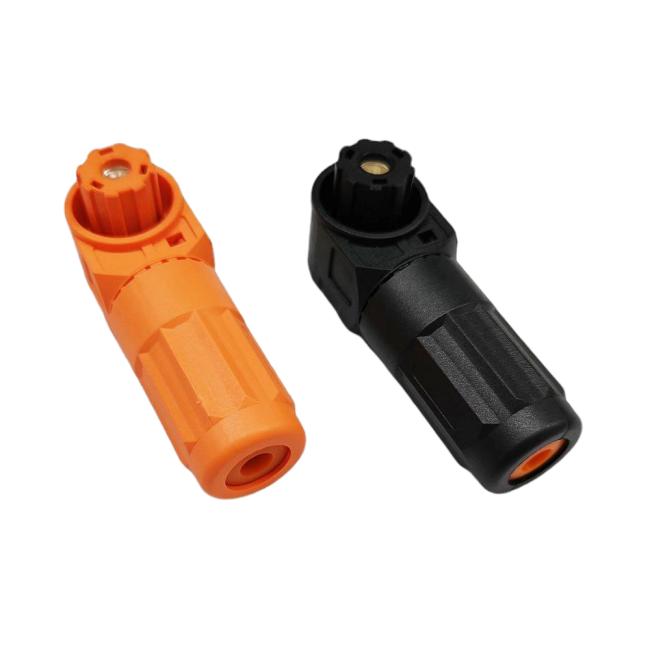 right-angle plug for ESS, busbar mount power socket