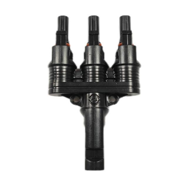 Solar Panel Parallel Connection Adapter, Photovoltaic Three-Way Connector