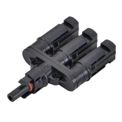 Solar Panel Parallel Connection Adapter, Photovoltaic Three-Way Connector