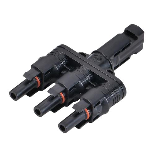 Solar Panel Parallel Connection Adapter, Photovoltaic Three-Way Connector