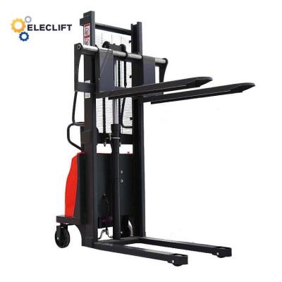 China Fork Width 550mm Semi Electric Pallet Stacker OEM ODM for sale