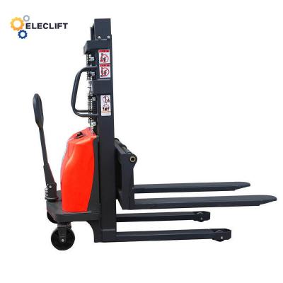 China 550mm Width Semi Electric Stacker With 150mm Steering Wheel For Efficient Operations for sale